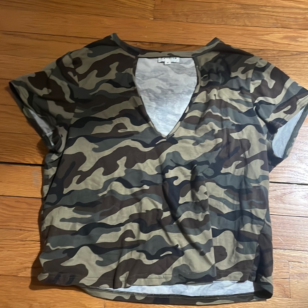 Superdown cutout camo top!